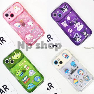 พร้อมส่ง 🚚 เคสกระจก ติดตัวการ์ตูน i11/i6Plus/i7/i7Plus/iX/iXS/iXR/i12/i13