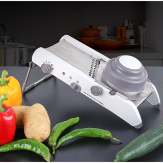 เครื่องสไลด์ผัก หั่นผักและผลไม้ หั่นมันฝรั่ง Stainless steel slicing vegetable