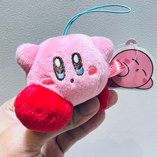 #ตุ๊กตา #พวงกุญแจ #เคอร์บี้ #ป้ายห้อย #ปากจุด #น่ารักมากๆ #keychain #Kirby Of The #Stars #Face #Mascot #Stuffed #Toy