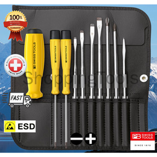 PB Swiss Tools ไขควงชุด กันไฟฟ้าสถิตย์ รุ่น PB 8215 ESD New Version พร้อมซองหนัง ของแท้ 100%