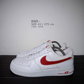 Nike Air Force 1 Gym Red 43 / 27.5 cm AF1 มือสองของแท้100% (A170)