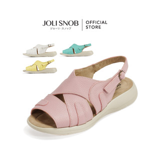 JOLI SNOB | Comfort Sandals รองเท้าแตะ 「 หนังแท้ 」 เพื่อสุขภาพ ใส่สบาย ผู้หญิง Made in Japan | SR-5109