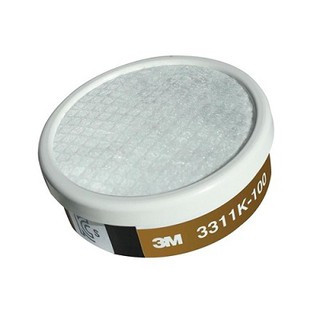 3M 3311K-100 ตลับกรองไอระเหยสารตัวทำละลาย+แผ่นกรอง