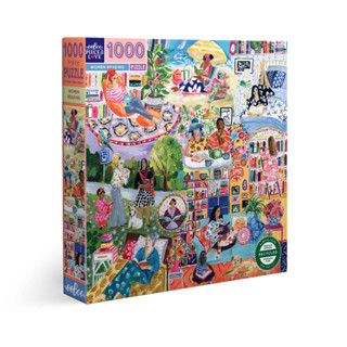 eeBoo Women Reading 1000 Square Puzzle