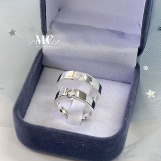 MCbrand.Jew💓แหวนคู่เงินเเท้92.5%แหวนคู่Unisex 💍(ราคานี้ได้2วง)ไม่ลอกไม่แพ้ใส่ติดตัวได้เลย💎มีใบรับประกันสินค้า💎