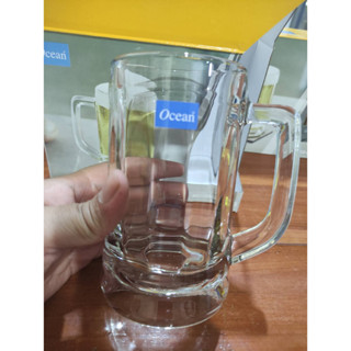 ชุดแก้วเบียร์ แพ็ค 2 ใบ/กล่อง ยี่ห้อ OCEAN ของแท้ 100%  รุ่น MUNICH BEER MUG 355 ml.***ส่งด่วนเคอรี่