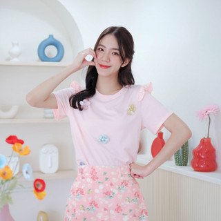 11-281 Pink Puff Cotton Top - 3 ไซส์