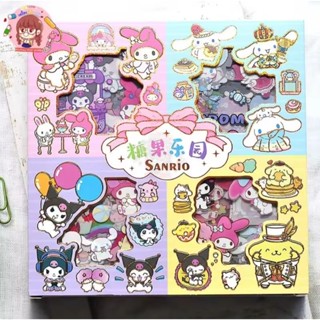 ชุดสติกเกอร์ตกแต่ง Sanrio กันน้ำ (32แผ่น) สติกเกอร์ ลายการ์ตูน ซานริโอ้ น่ารัก Kuromi Cinnamoroll My melody sticker