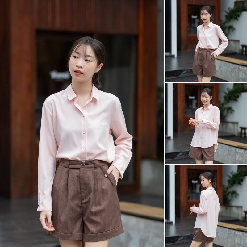 เชิ้ตเบสิค สไตล์โอเวอร์ไซส์ #L154SHOP_M006