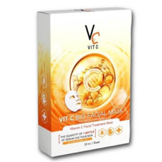 (ยกกล่อง) Ratcha Vit C Bio Facial Mask รัชชา วิตซี ไบโอ แฟเชียล มาร์คน้องฉัตร