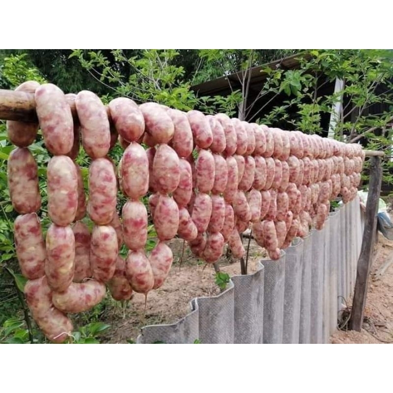 รับประกันความอร่อย ไส้กรอกอีสาน หมูล้วน ขนาด500กรัม (ส่งด่วนทุกวัน)