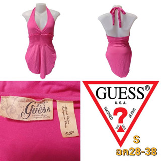 Guess รวมแบบเสื้อสายเดี่ยวคล้องคอเว้าหลัง ผ้ายืด