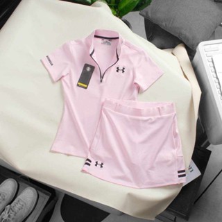 ‼️SALE‼️Under Armour Set ตีกอล์ฟ เทนนิส เสื้อคู่กับกระโปรง ผ้าดีมาก