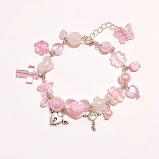 Bracelet กำไลข้อมือ สร้อยข้อมือ Pink bracelet | Chanis Store