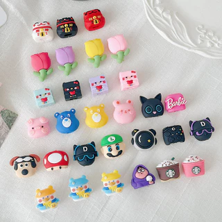【ส่งจากไทย】Cable Bite ที่กันสายหัก ลายการ์ตูน cable protector สำหรับ สายชาร์จ iP/Type-C