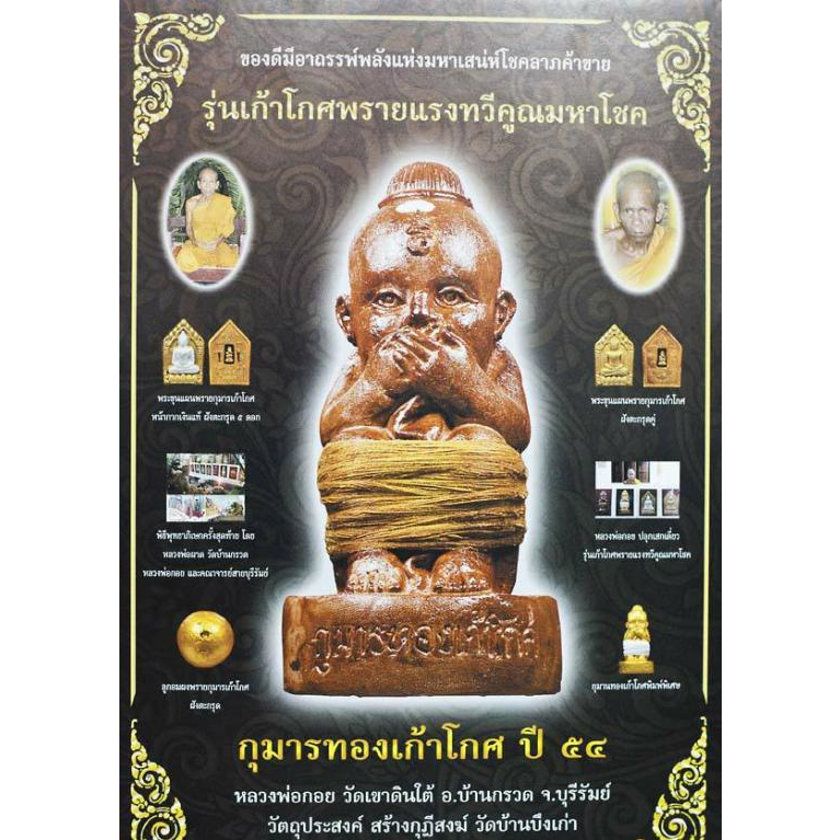 ลูกอมพรายเก้าโกศ รวมพลังมหาโชค หลวงพ่อกอย วัดเขาดินใต้ ปี 2554 ราคา ถูกที่สุด ดีลบีเคเค แกลเลอรีภาพที่ 8