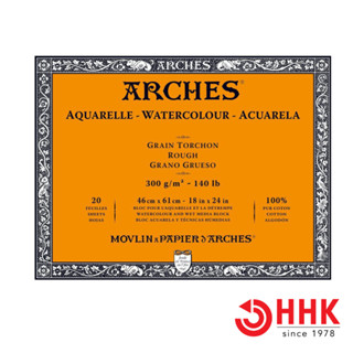 Arches(อาร์เช่) บล็อค หนา300g ขนาด46x61 ซม. ผิวหยาบ # 1795089