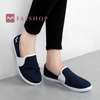 FA2SHOP รุ่น FQ1001 รองเท้าผ้าใบ Avy comfort