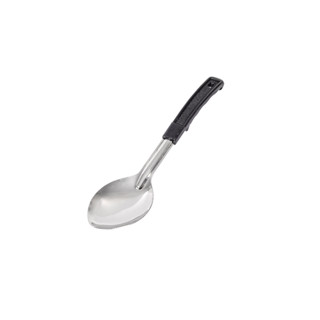 (แพ็ค 2 ชิ้น) ทัพพีตักอาหาร ทัพพีเสิร์ฟอาหาร ทัพพีสแตนเลสยาว Serving Spoon Solid Plastic Handle 28.5 cm.