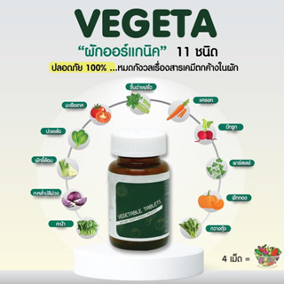 ผักอัดเม็ด Hof VeGeta ขนาด 120 เม็ด ผลิตโรงงานเดียวกับ Bioveggie ผักรวมอัดเม็ด 11 ชนิด