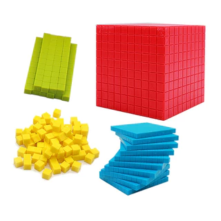 Base Ten Blocks ชุดนับจำนวนเลขฐานสิบ นับจำนวน บวก ลบ คูณ หาร – DIGITAL COGNITION