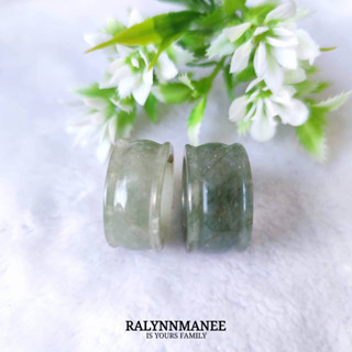 แหวนหยกพม่าแท้ ( Jadeite type A ) ไซส์ 61