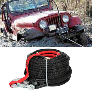 8mm*15m Synthetic Winch Rope Tow Car 4x4 Accessories Off Road Trailer Strap Breaking Strength Max 20500LBS For ATV SUV V