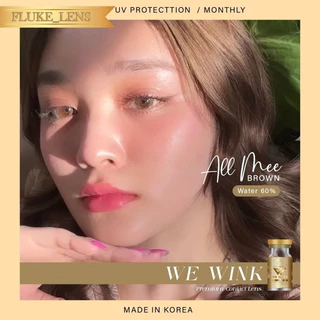 คอนแทคเลนส์(มินิ) เลนส์ไฮโดรเจล🌟 Mini all me 🌟 อมน้ำ60% ใสสบายตาสุด กรองแสง we wink สินค้าของแท้ ผลิตที่เกาหลี🇰🇷 allme