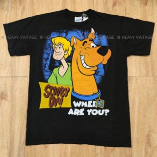 SCOOBY DOO BOOTLEG เสื้อลายการ์ตูน เสื้อลายน่ารัก ผ้าดำฟอก