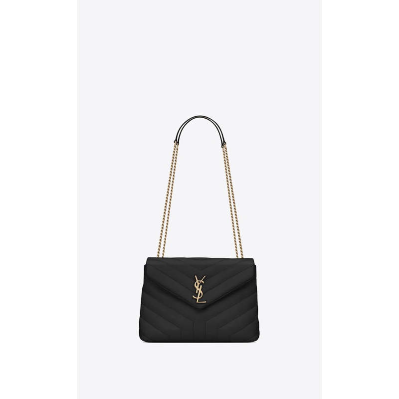 【พร้อมส่งจ้า🔥】กระเป๋าสตางค์ Yves Saint Laurent YSL แท้grained embossed leather envelope