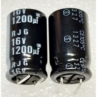 Elna RJG 1200uf 16v (ตัดขา) Capacitor ตัวเก็บประจุ คาปาซิเตอร์