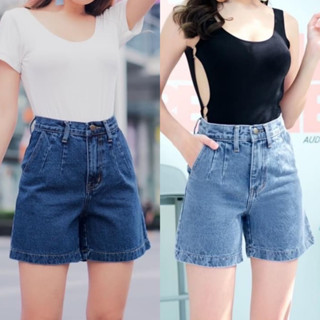 TwiceJeans มีบิ๊กไซส์ S-6XL ยีนส์สามส่วน เอวสูง ผญ ยาว 16 นิ้ว