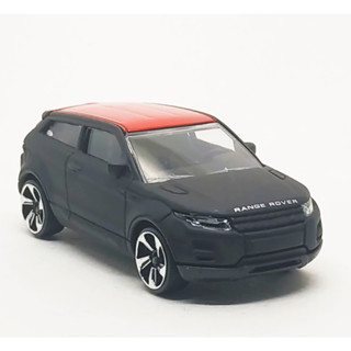 Majorette Range Rover Evoque - Red Roof Matte Black ล้อ 5LTS Scale 1/59 (8cm) ไม่มี package