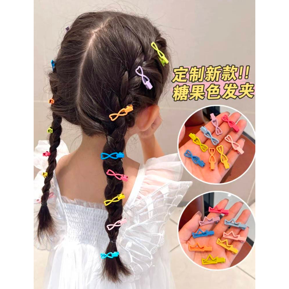 GGW-กิ๊บติดผม กิ๊บติดผมขนาดเล็กหัวใจสีสดใส น่ารักพร้อมส่ง