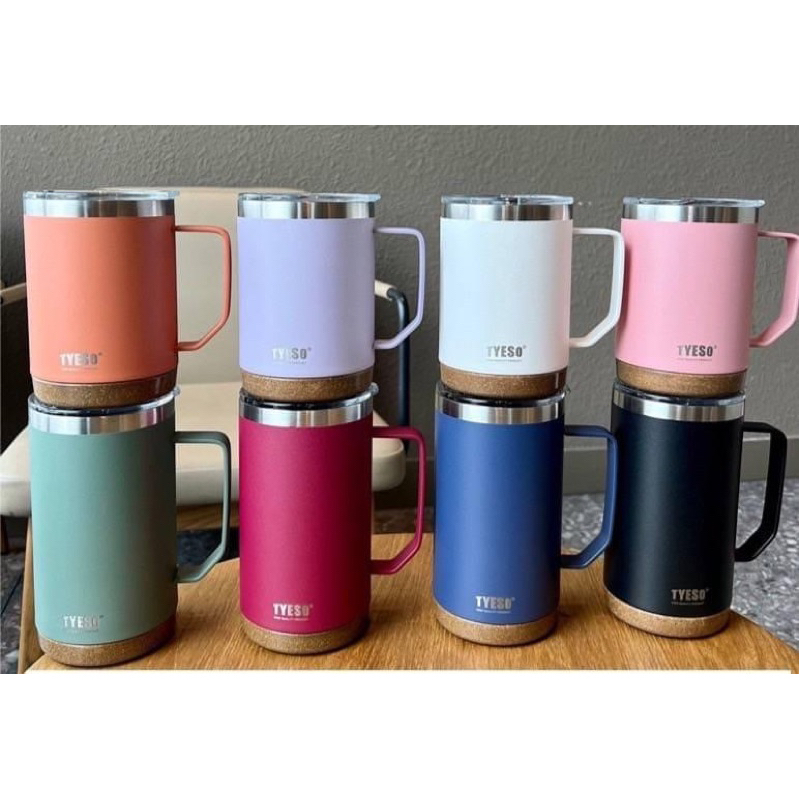 งานแท้  % แก้ว TYESO หูจับรุ่นใหม่ มี 2 ไซส์ ไซส์ละ 8 สี เก็บ ร้อน – เย็น ได้ดีมากคะ มียางรองก้น ฐานเป็นไม้โอ๊คเคลือบเงา