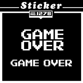 สติ๊กเกอร์ไดคัท GAME OVER [Sticker PVC]