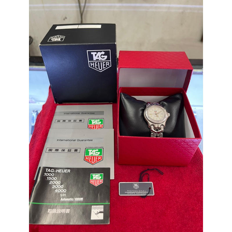 TAG HEUER professional 200 m Quartz ก้างปลา ตัวเรือนสแตนเลส นาฬิกาผู้หญิง มือสองของแท้