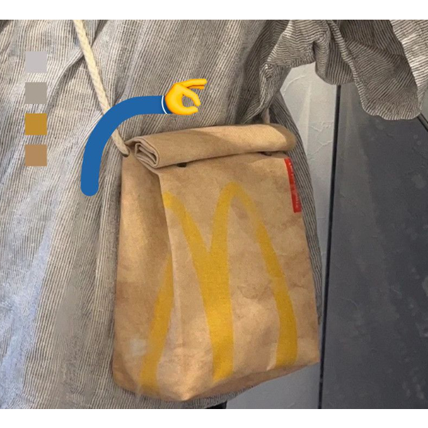 McDonald's bag กระเป๋าสะพายทรงถุงแม็คโดนัลด์สุดชิค