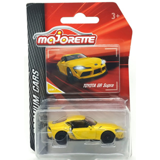 Majorette Toyota GR Supra Yellow ล้อ D6CSB Scale 1/56 (8cm) package แบบมีการ์ด