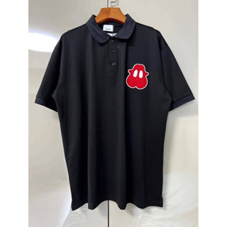 เสื้อแขนสั้น เบอเบอร์รี่ MONSTER GRAPHIC PIQUE POLO SHIRT SIZE M