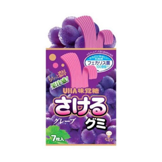 ⚡️⚡️พร้อมส่ง นำเข้าจากญี่ปุ่น🇯🇵 Uha grape gummy 30g.ลูกอมเคี้ยวหนึบรสองุ่น🍇