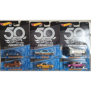 รถโมเดลเหล็ก Hotwheels ล้อยาง 50 Est.1968 (มี 6 ตัวเลือก)