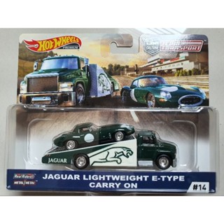 โมเดลรถเหล็ก Hotwheels Team Transport - Jaguar