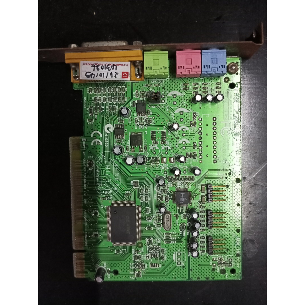 Creative Sound Card Pci การ์ดเสียงสำหรับคอมพิวเตอร์ MAINBOARD รุ่นเก่าที่มี SLOT PCI [มือ2]