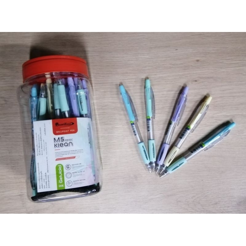 ปากกา​ QuanTum​ รุ่น​ M5​  MAXX​  Klean​  หมึก​สีน้ำเงิน​   0.5​ มม.​ (1x50​ ด้าม)​