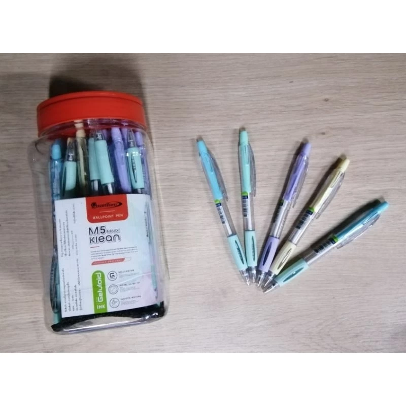 ปากกา QuanTum รุ่น M5 MAXX Klean หมึกสีน้ำเงิน 0.5 มม. (1x50 ด้าม)