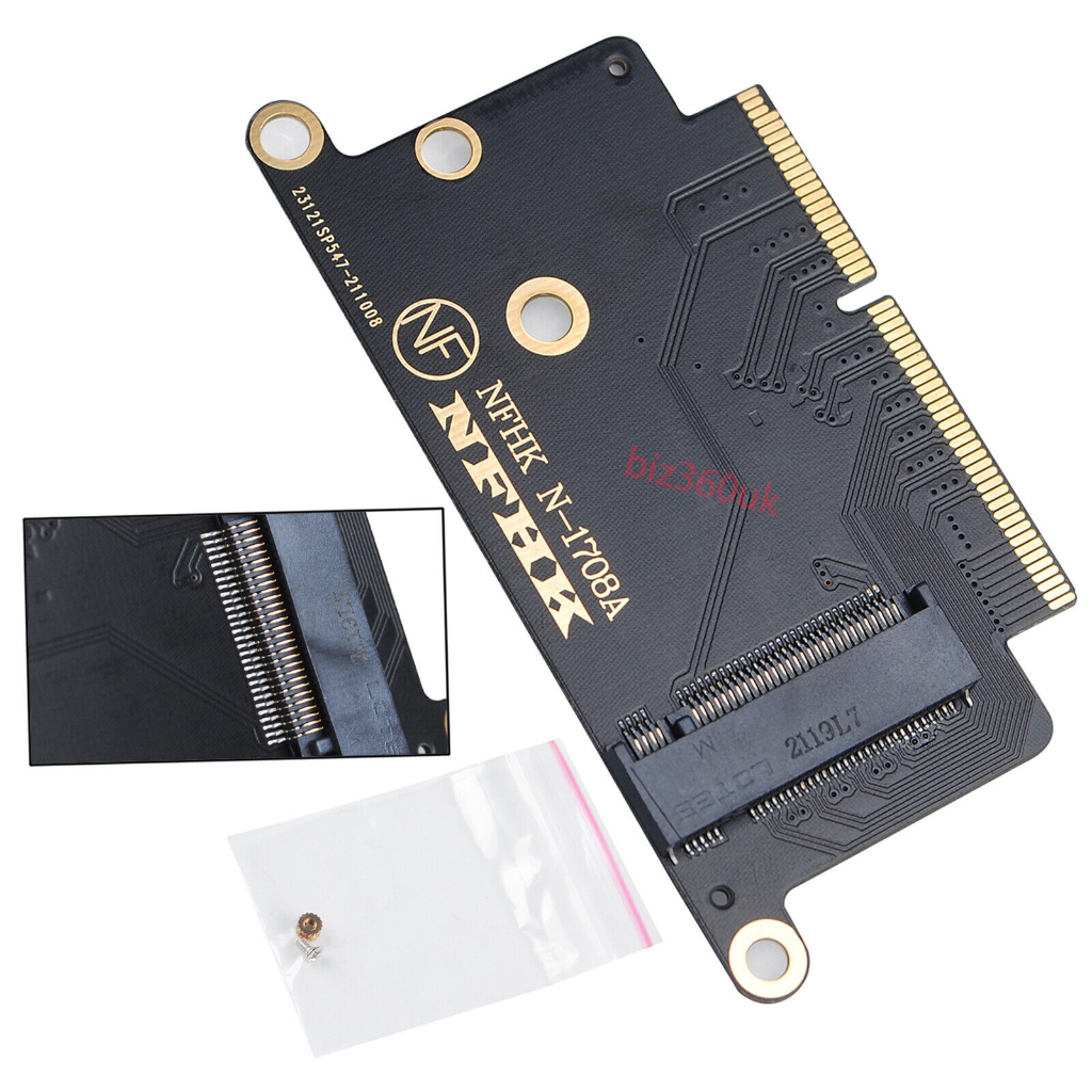 (สำหรับmac a1708 เท่านั้นนะครับ ) NVMe M.2 ssd for 2016 2017 13 macbook pro a1708 adapter card(NFHK 