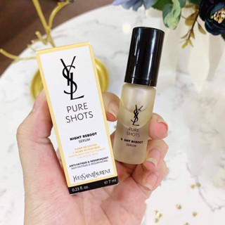 เซรั่มฟื้นบำรุงผิว YSL PURE SHOTS NIGHT REBOOT SERUMขนาด 7 ml. #ป้ายไทย