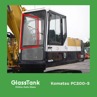 กระจกบานขวาใหญ่โคมัตสุ Komatsu PC200/5 กระจกแม็คโคร