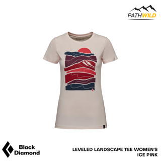 เสื้อยืด BLACK DIAMOND LEVELED LANDSCAPE TEE - WOMEN’S สี ICE-PINK มีความยืดหยุ่น สวมใส่ได้สบาย